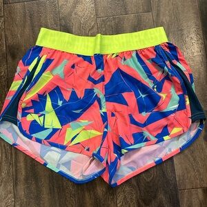 Gymshark Women's Neon Patterned Athletic Shorts